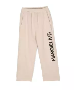 Брюки Mm6 Maison Margiela, бежевый