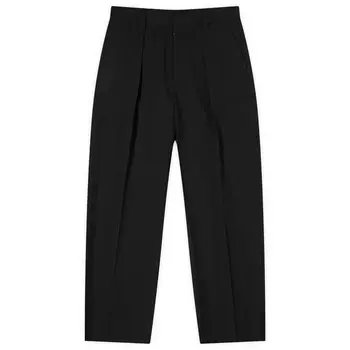 Брюки Mm6 Maison Margiela Gabadine Pleated Trousers, черный