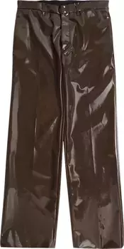 Брюки MM6 Maison Margiela, коричневый