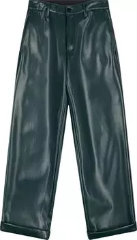 Брюки MM6 Maison Margiela Pants 'Petrol Green', зеленый