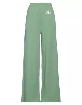 Брюки Mm6 Maison Margiela, зеленый