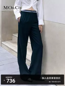 Брюки Moco Moanke с заниженной талией, черный