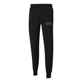 Брюки modern basic pants 'black grey' Puma, черный