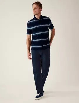 Брюки Moleskin стандартного кроя Marks & Spencer, темно-синий