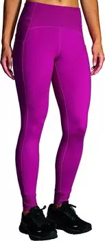 Брюки Momentum Thermal Tights Brooks, цвет Dark Mauve