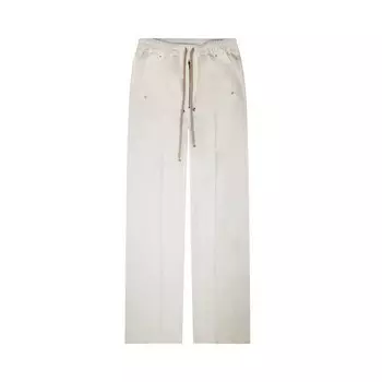 Брюки Moncler x Rick Owens Belas Pants Milk, белый