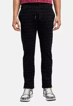 Брюки MONOGRAM FLOCK DI STEFANO Carlo Colucci, черный