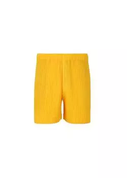 Брюки monthly color july Homme Pliss Issey Miyake, желтый