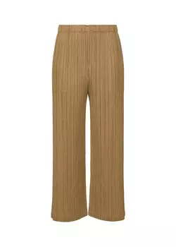Брюки monthly colors : december Pleats Please Issey Miyake, бежевый