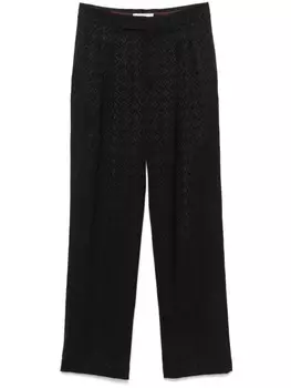 Брюки Moon Diamond-жаккард Marine Serre, черный