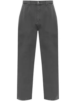 Брюки Moschino из хлопка, серый