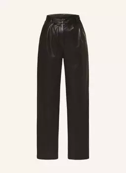 Брюки MRS & HUGS in Lederoptik, черный