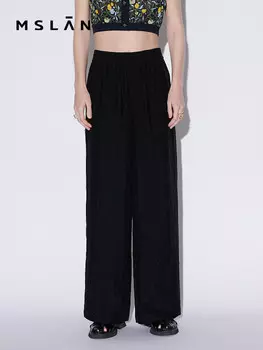 Брюки Mslan повседневные, зеленый