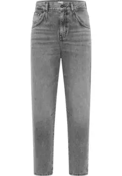 Брюки MUSTANG с 5 карманами "Style Boyfriend Tapered", серый