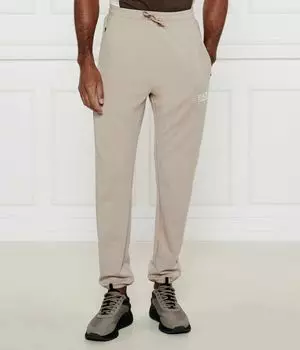 Брюки мужкие Ea7 спортивные на кулиске, бежевый