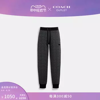 Брюки мужские Coach Outlet с логотипом, коричневый