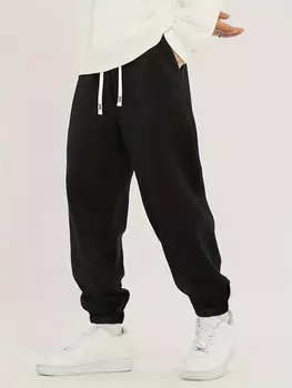 Брюки мужские для бега, черный