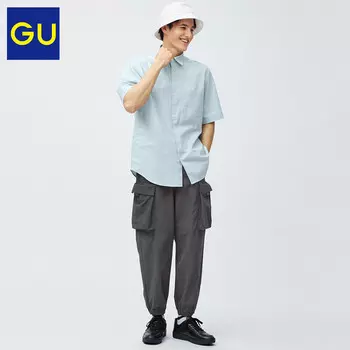 Брюки мужские GU с двойными карманами, темно-зеленый