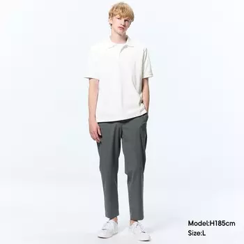 Брюки мужские GU с завязками, черный