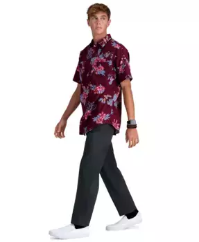 Брюки мужские JMH классические прямые с плоской передней частью и 4-сторонним растяжением Haggar, серый