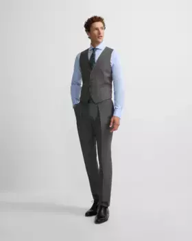 Брюки мужские классические принц Уэльский серый Silbon