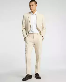 Брюки мужские классические slim fit Selected, бежевый