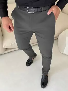 Брюки мужские Manfinity Mode с карманами, серый