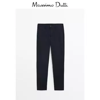 Брюки мужские Massimo Dutti узкие, темно-синий