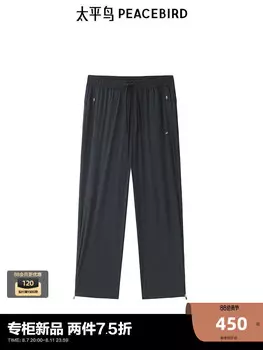 Брюки мужские Peacebird летние, темно-синий