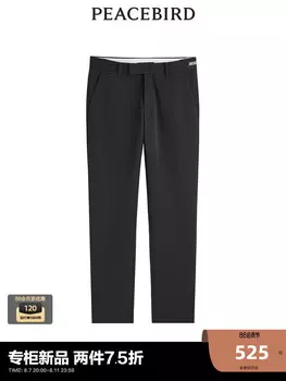 Брюки мужские Peacebird шелковые, черный