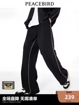 Брюки мужские Peacebird широкие, черный