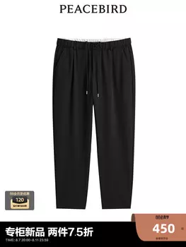 Брюки мужские Peacebird текстурированные, черный