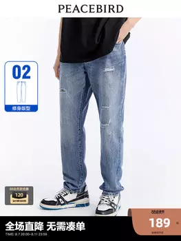 Брюки мужские Peacebird узкие, синий