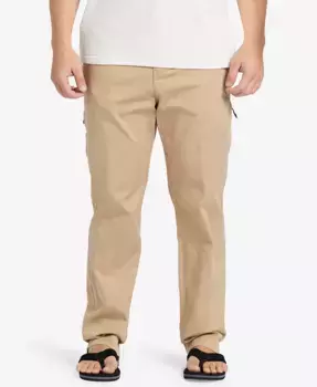 Брюки мужские Quiksilver After Surf с эластичным поясом Quiksilver Waterman, коричневый