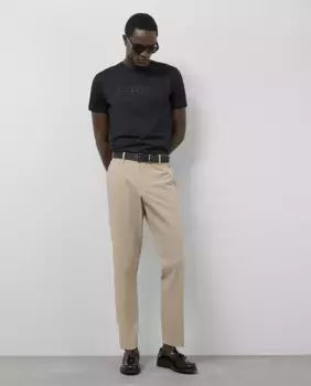 Брюки мужские раздельные прямого кроя из технической ткани Roberto Verino, светло-коричневый