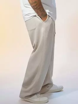 Брюки мужские тканые Manfinity Hypemode прямого кроя, абрикосовый