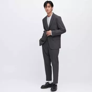 Брюки мужские Uniclo Airsense Ultra Light Wool-like Trousers, тёмно-серый