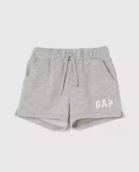 Брюки на эластичной талии, шнурки и логотип Gap, серый