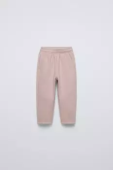 Брюки на флисовой подкладке ZARA, кэмел