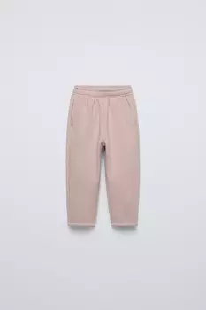 Брюки на флисовой подкладке ZARA, кэмел