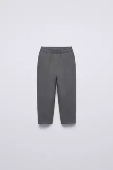 Брюки на флисовой подкладке ZARA, средне-серый