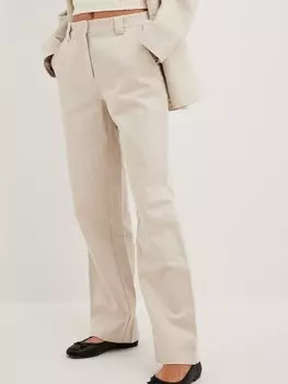 Брюки NA-KD, бежевый