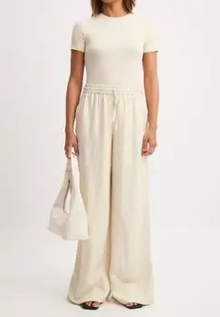 Брюки NA-KD, бежевый