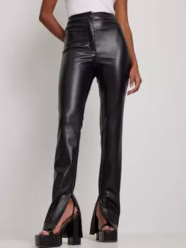 Брюки NA-KD Flared Pants, черный