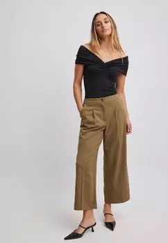 Брюки NA-KD, коричневый