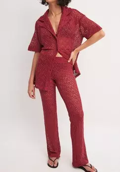 Брюки NA-KD, красный