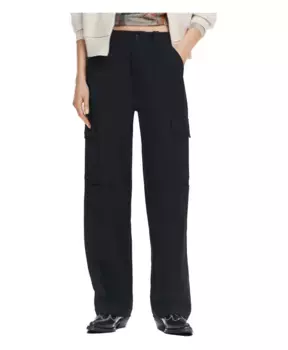 Брюки на молнии Desigual, черный