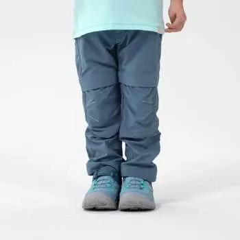 Брюки на молнии детского размера. 92–116 Походы в горы – MH500 QUECHUA, цвет grau