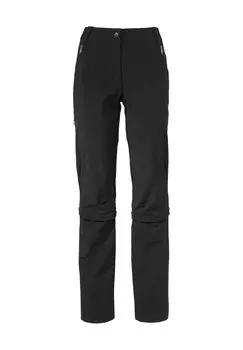 Брюки на молнии Farley Stretch Capri T-Zip Pants III, быстросохнущие, женские VAUDE, черный