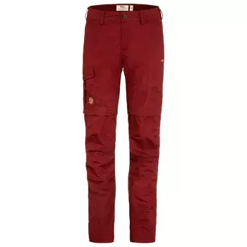 Брюки на молнии Fjllrven Women's Karla Pro Zip Off Trousers, цвет Bordeaux Red